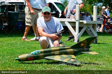 Load image into Gallery viewer, Freewing Mig-21 Blue 80mm EDF Jet - ARF PLUS
