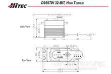 Load image into Gallery viewer, Hitec D955TW High Resolution High Torque Dual Ball Bearing Titanium Gear Digital Standard Servo
